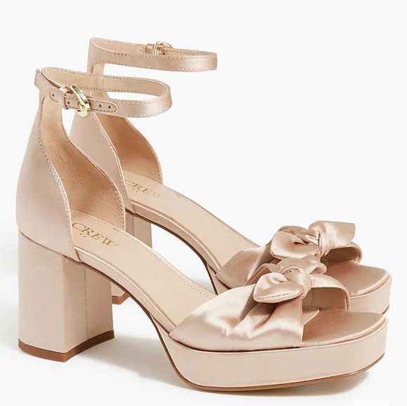 J. Crew Factory Shoes - DONATING BY FRIDAY IF NOT SOLD: NWT J. Crew Factory Bow Platform Heels